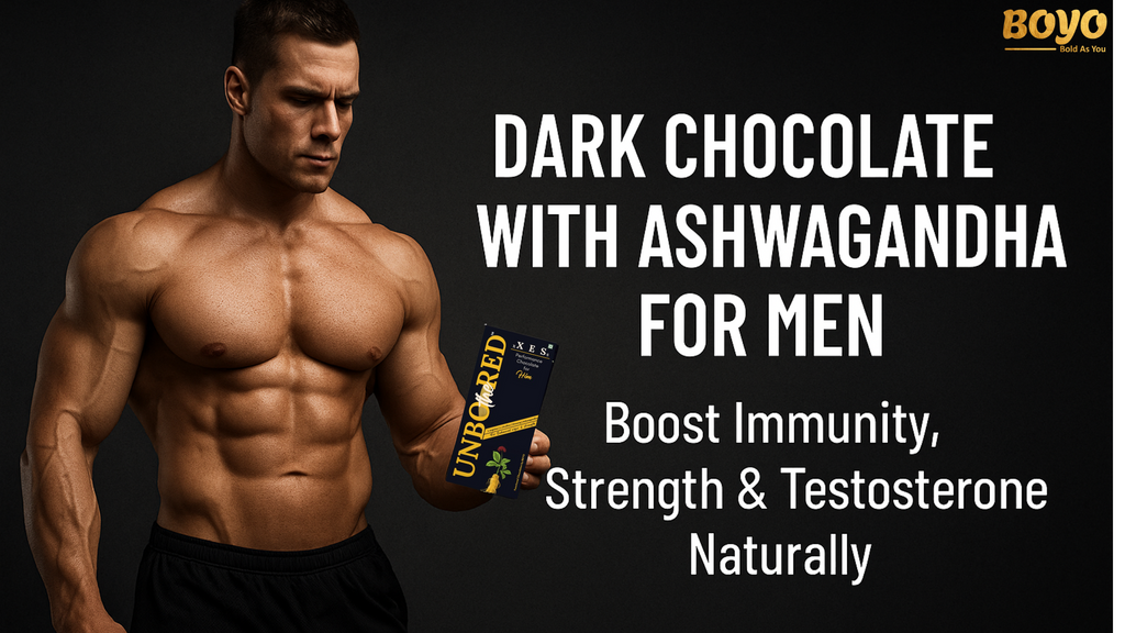Dark Chocolate with Ashwagandha for Men: Boost Immunity, Strength & Testosterone Naturally
