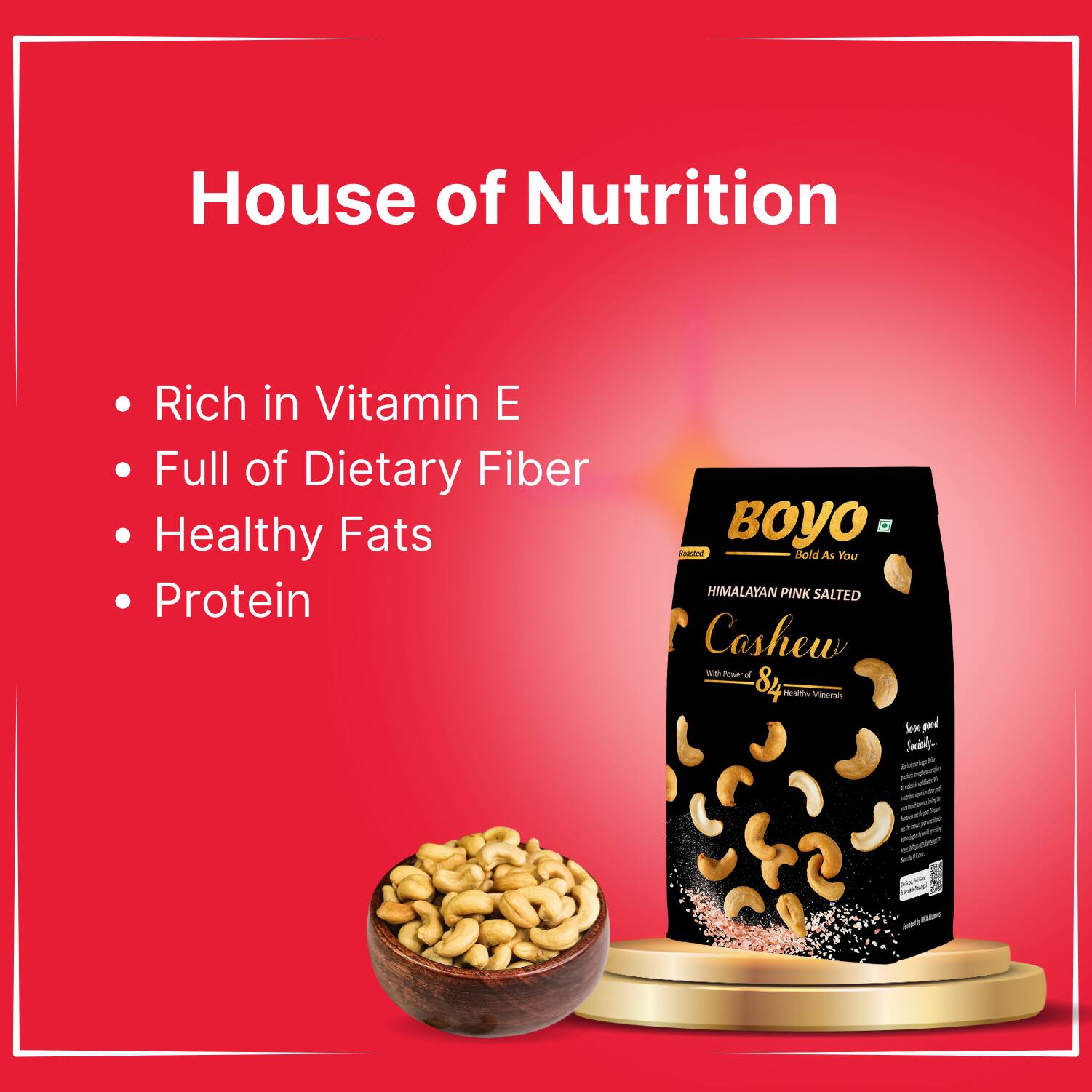 salted cashew nutrition benefits