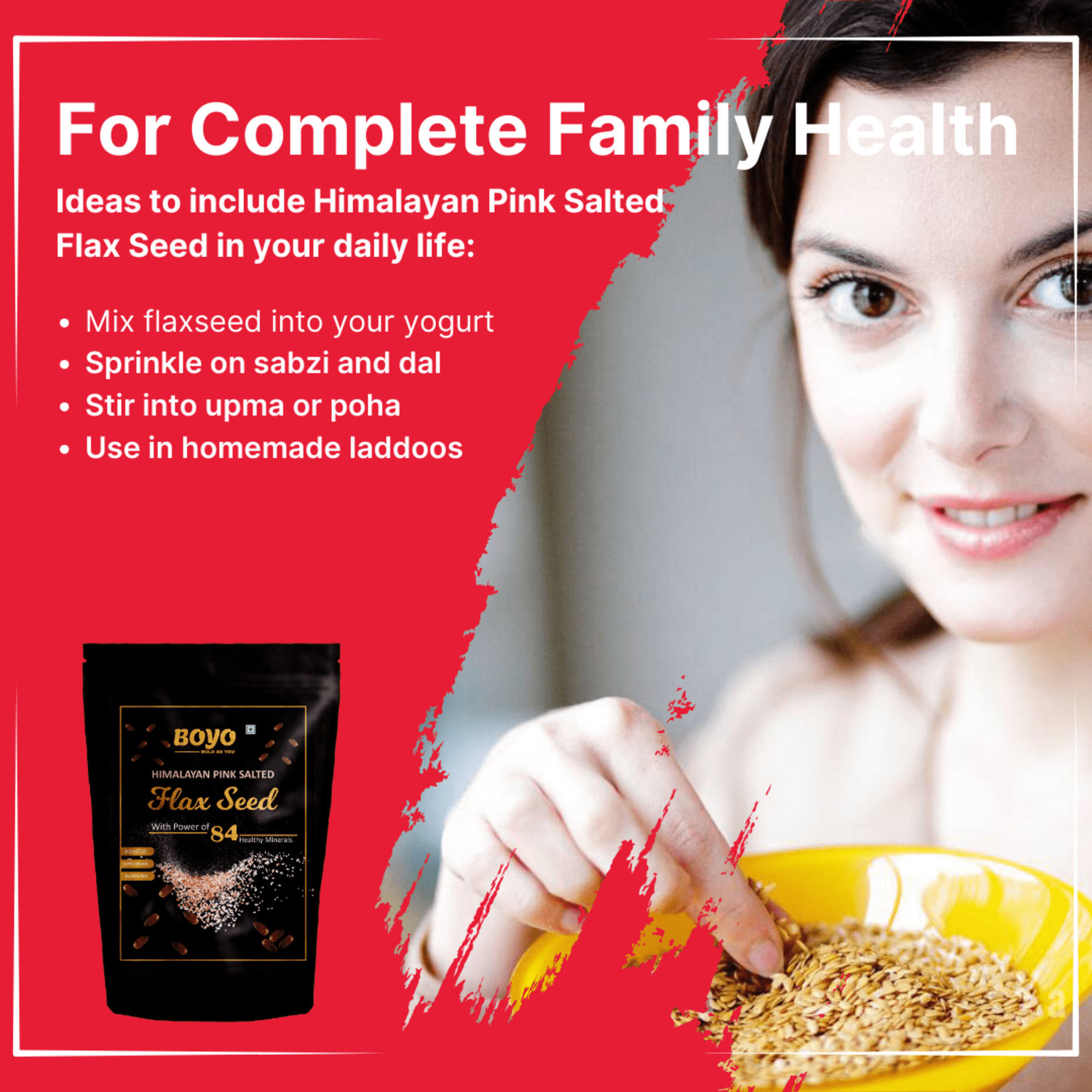 alsi flax seeds, Himalayan Pink Salted Flax Seed