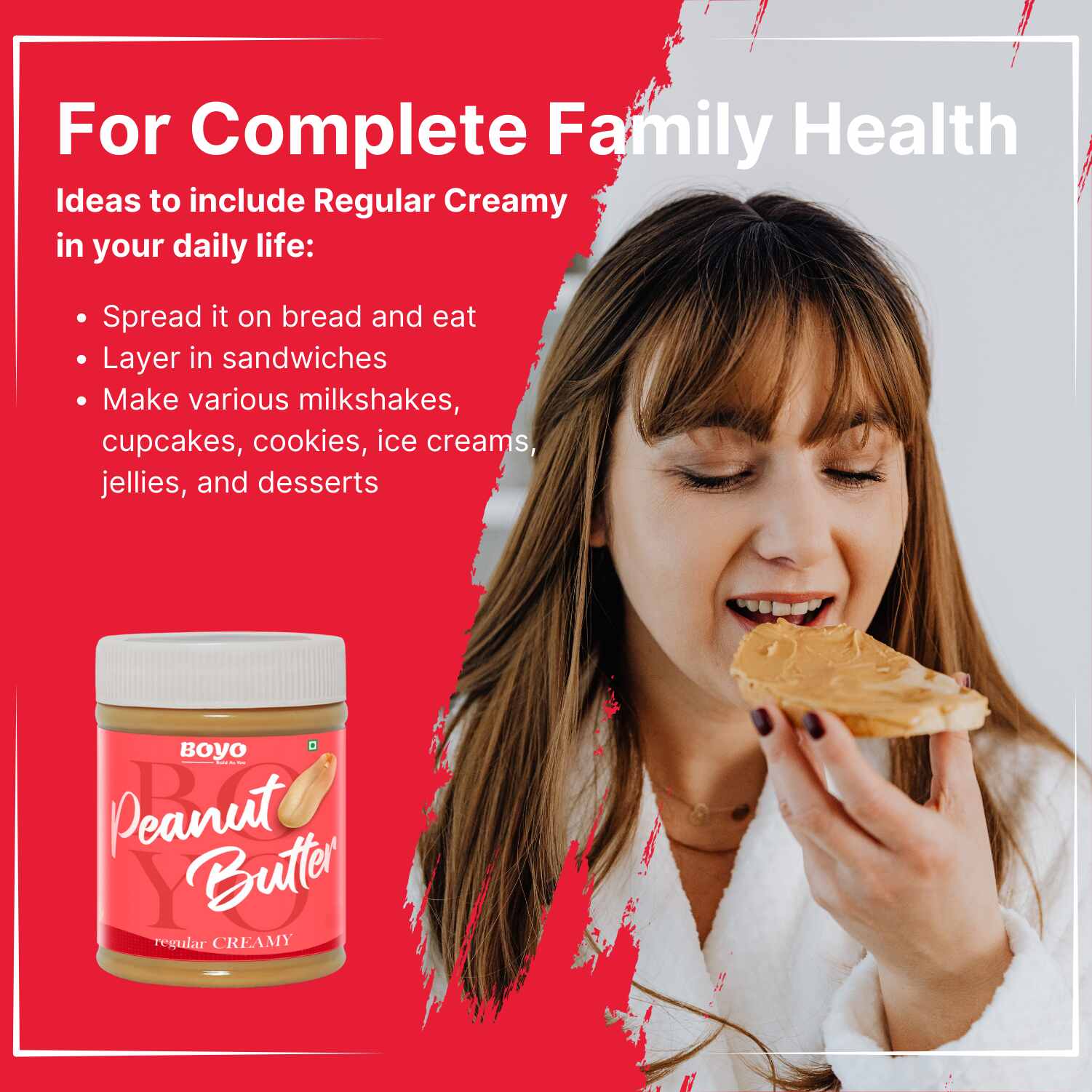 Peanut Butter Regular Creamy flavor - 510gm
