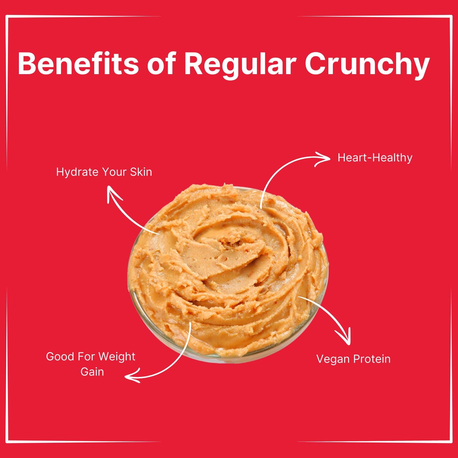 Peanut Butter Regular Crunchy flavor - 340gm