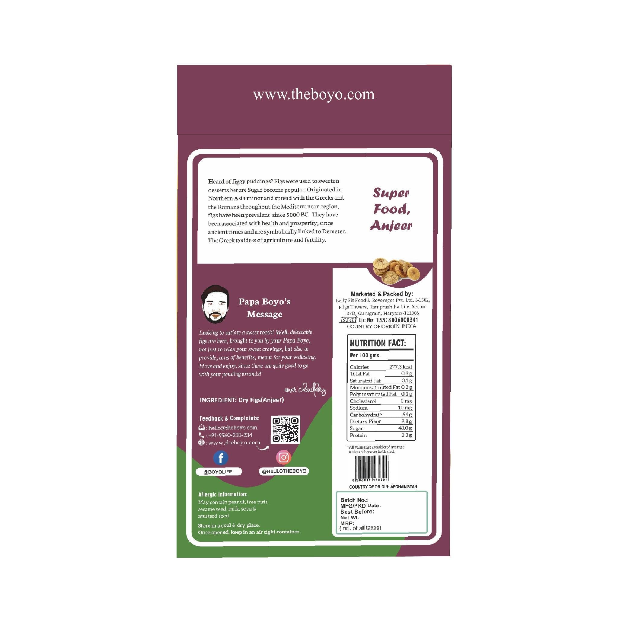Dried Afghani Anjeer (24 Units) - BoYo