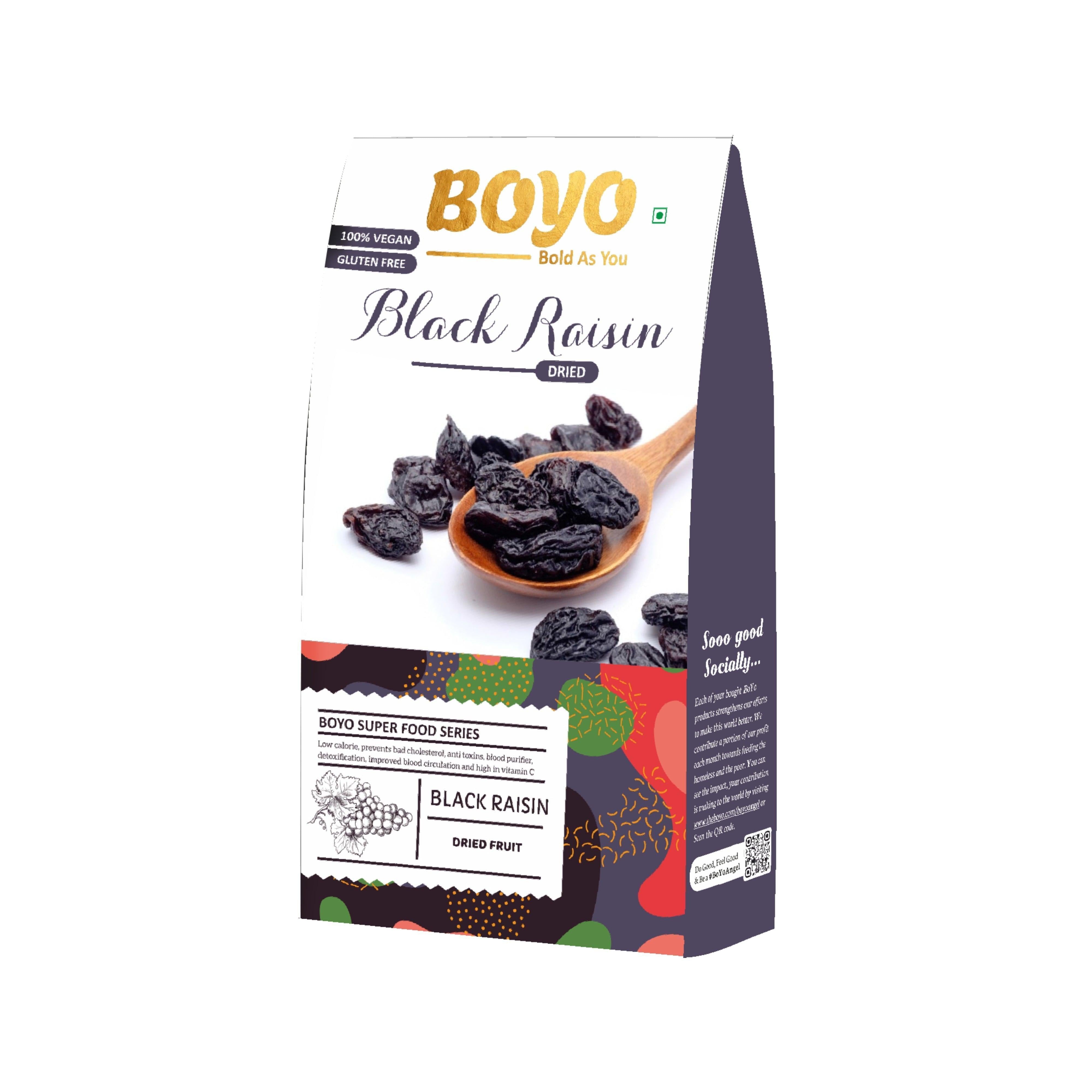Dried Afghani Black Raisin (24 Units) - BoYo
