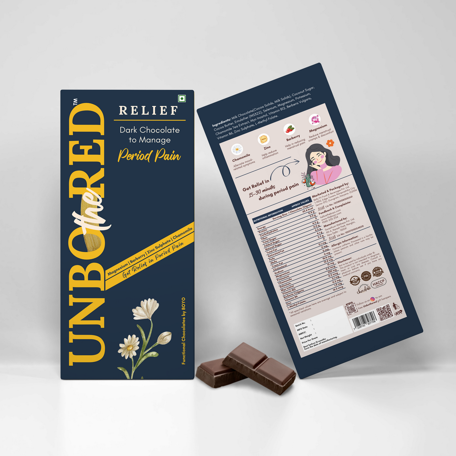 UNBOtheRED Relief Chocolate For Period Pain