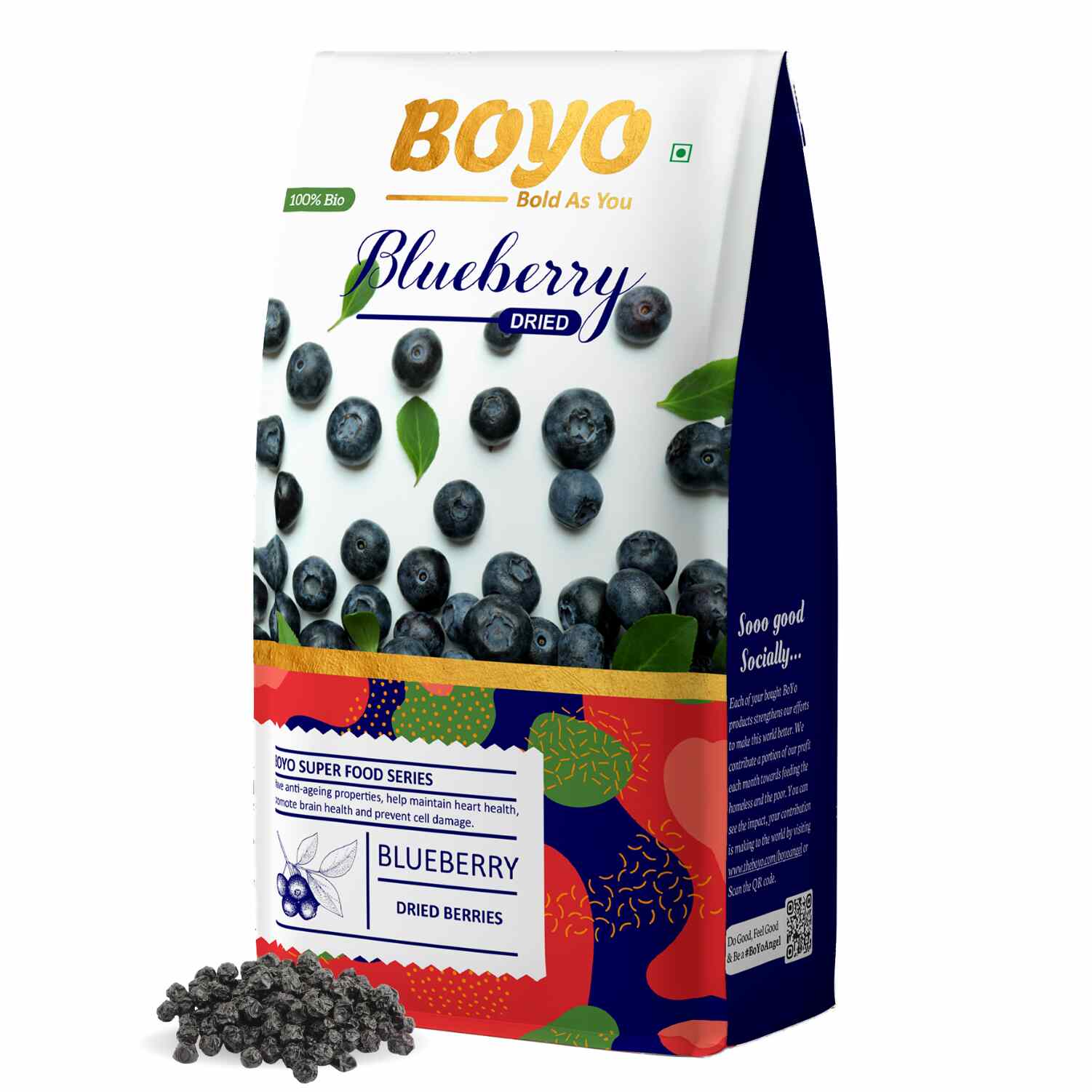 Dried Blueberry (Whole and Unsweetened) 150g