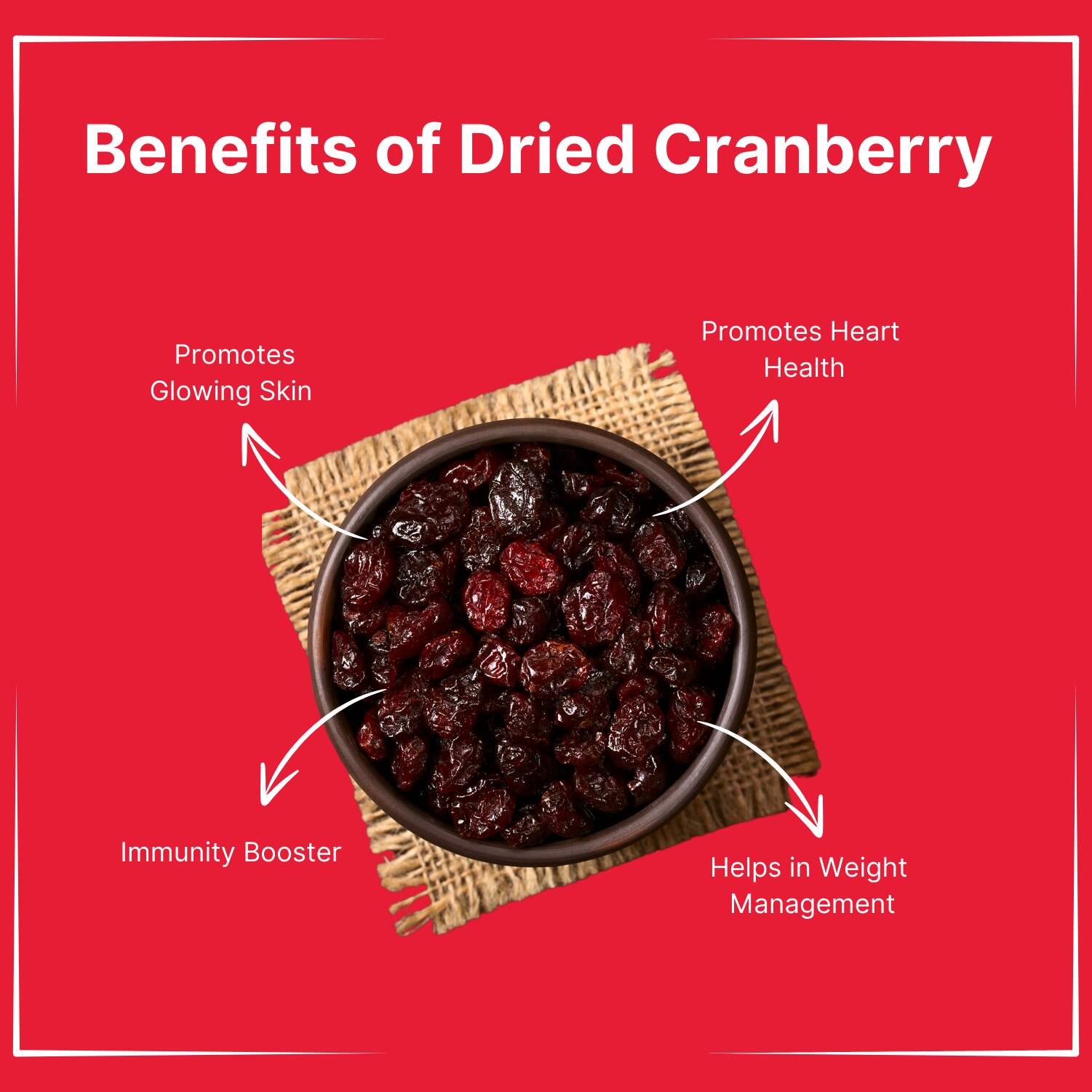 Dried Sliced Cranberry - 400gm