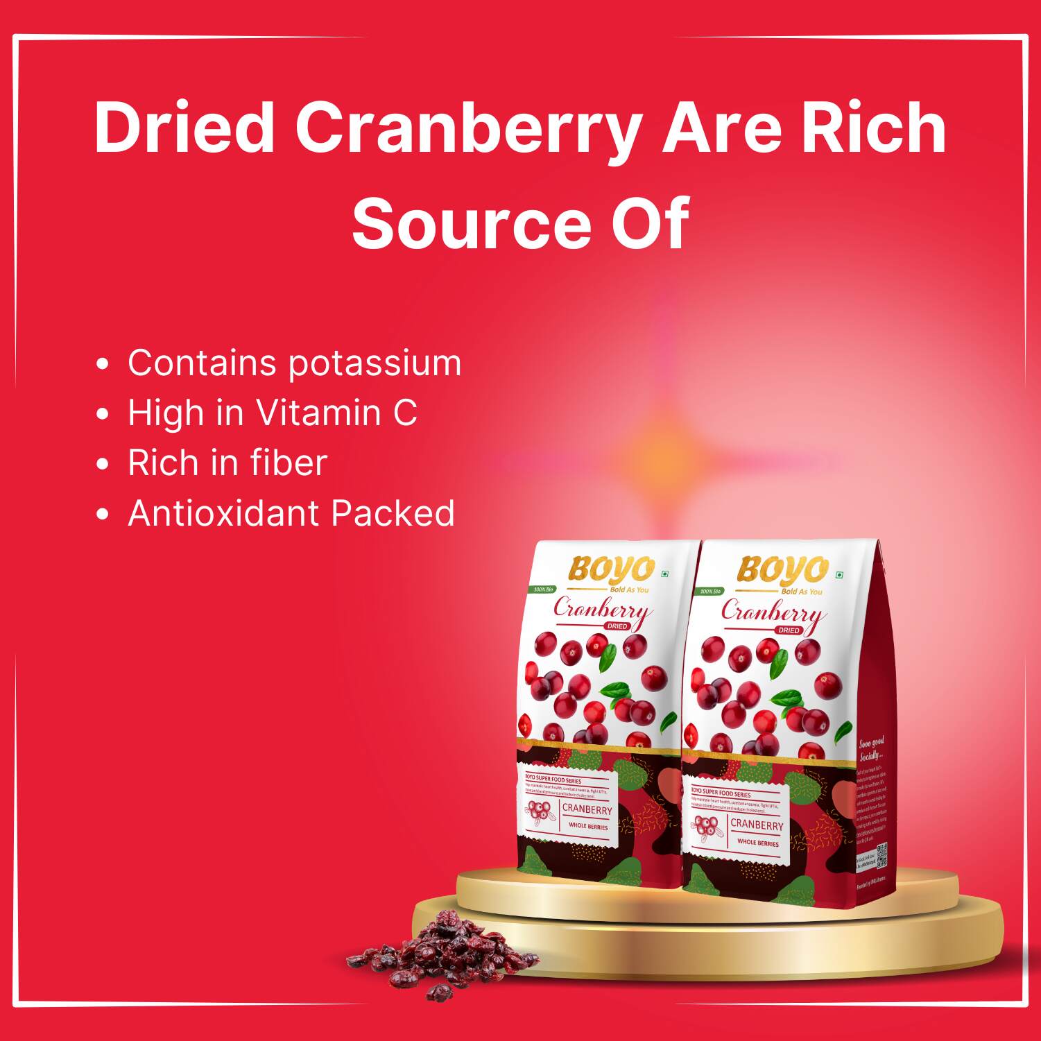 Dried Sliced Cranberry - 900gm