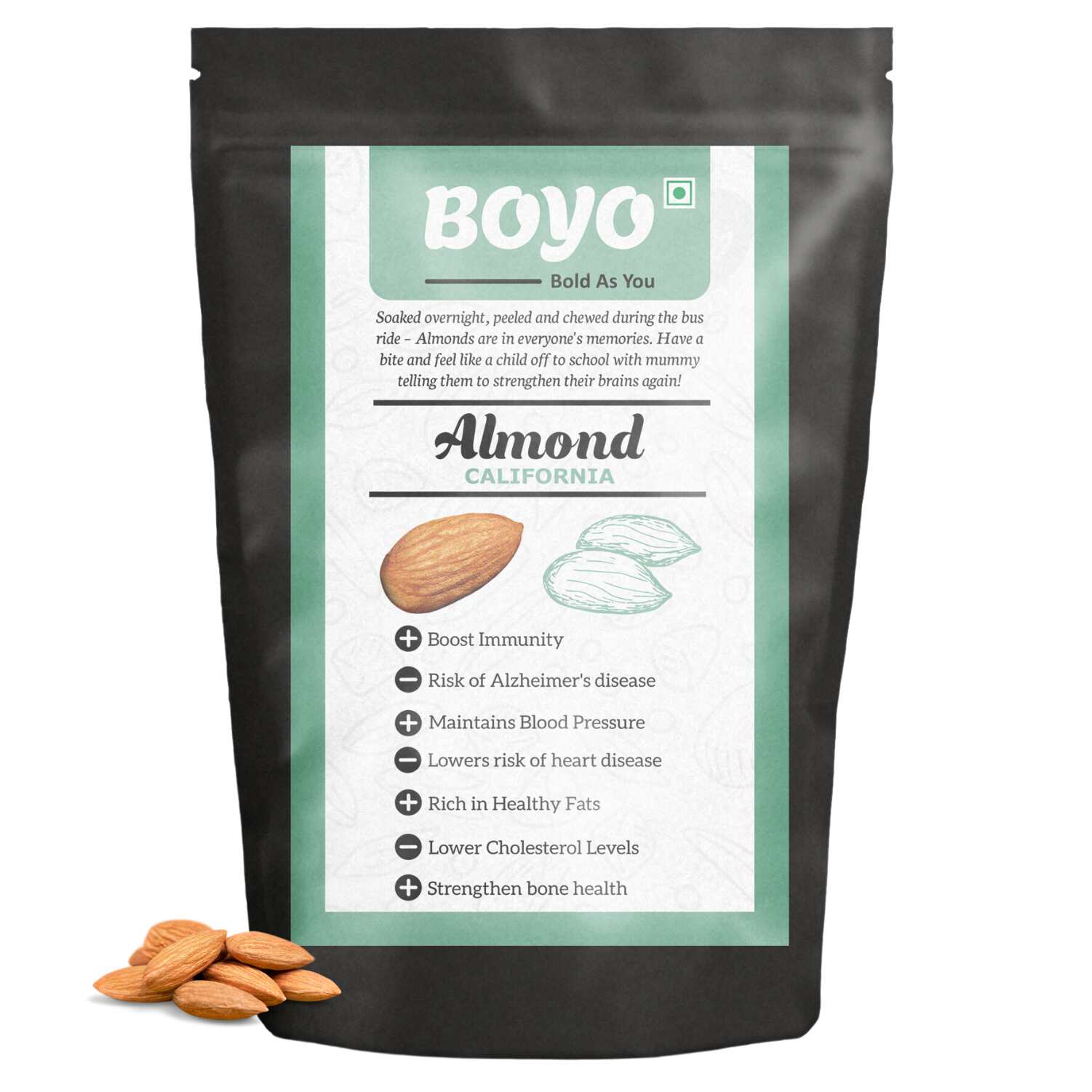 100% Natural California Almonds 1kg Badam