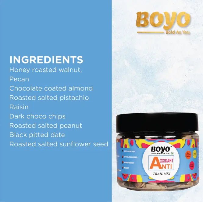 Antioxidant Trail Mix 200g<br>Origin: India - BoYo