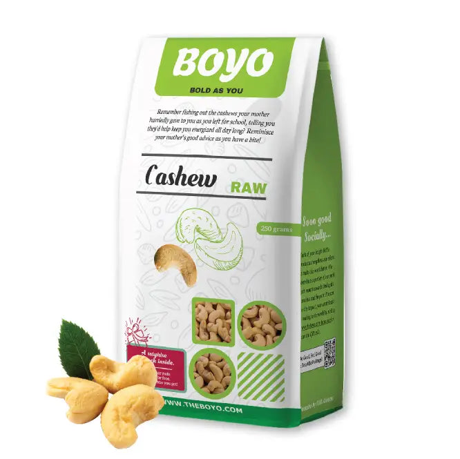 Whole Cashew Nut (W240) 250g <br>Origin: South Africa - BoYo