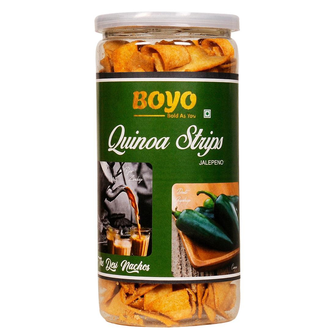 Quinoa strips- Jalapeno (24 Units) - BoYo