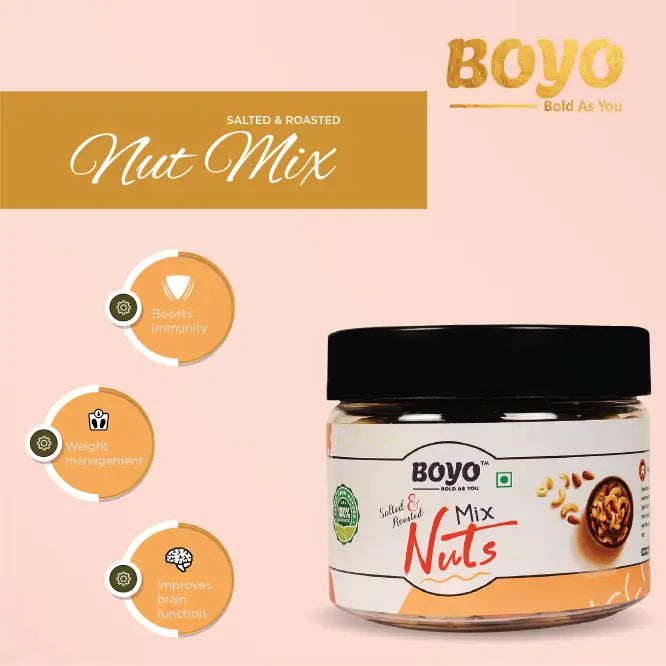 BOYO Healthy Nut Mix 200g - A Nutritious Blend of Various Nuts for a Healthy Snack Option
