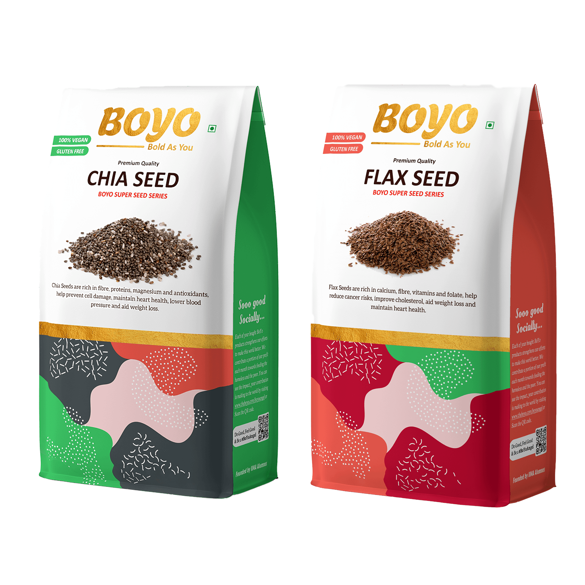 Chia Seed and Flax Seed Combo 500g<br>Origin: Imported - boyodemo
