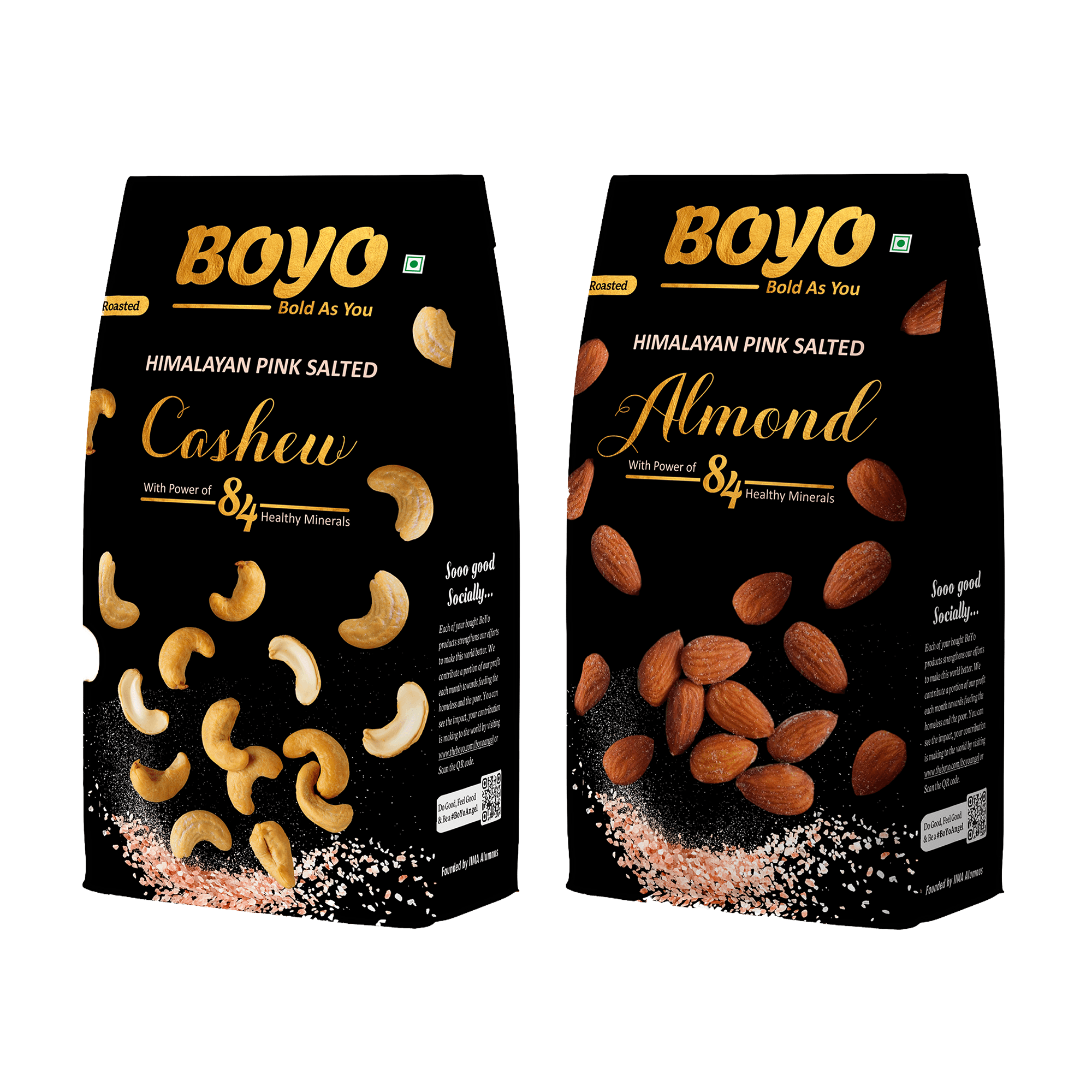 Salted Cashew and Almond Combo 400g<br>Origin: South Africa, USA